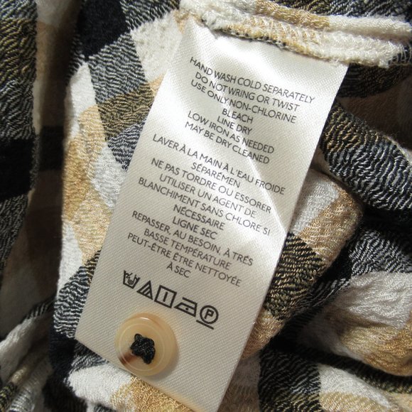 Anthropologie Pilcro Plaid Buttondown Top - 1X - Picture 11 of 12